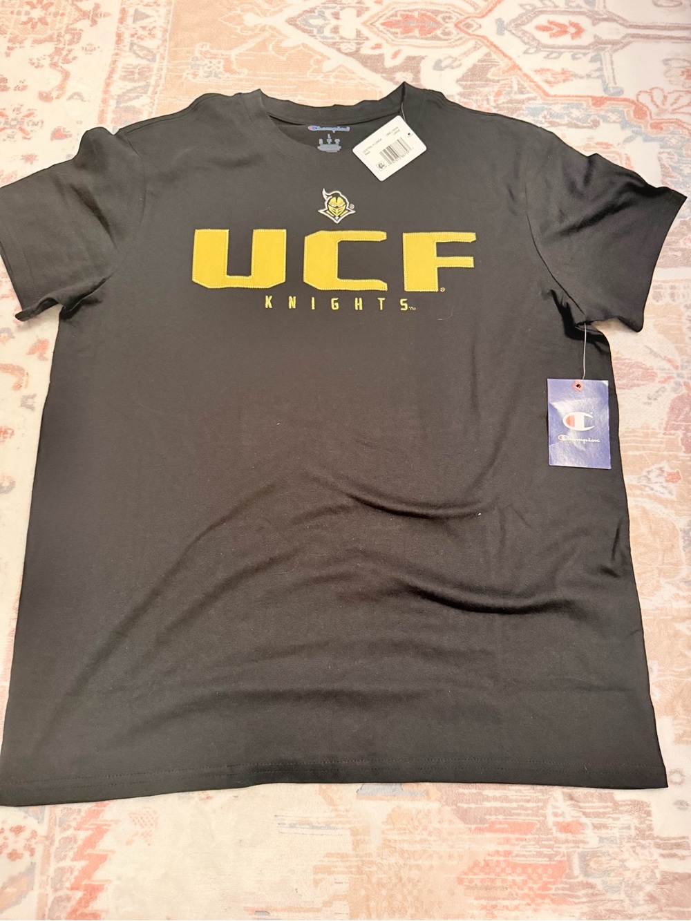 Champion UCF Knights Black and Gold Short Sleeve Tee